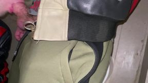 Chav Scally Kinkysirius Sucks by Leather Bear in the Public Restroom at the Railway Station