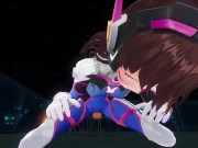 3D HENTAI POV DVA in tight suit rides your cock