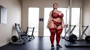 big boobs girl fucks in the gym (ai generated)