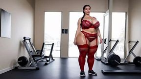 big boobs girl fucks in the gym (ai generated)