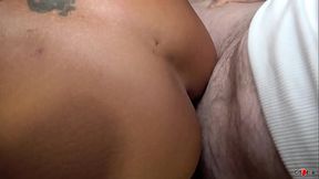 Slutty milf with huge tits locker room creampie gangbang