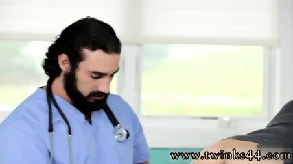 Fully naked male to hardcore and hairy gay sexy man Doctors  Double Dose