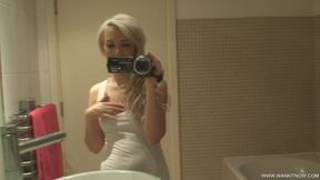 Stunning British Babe Faye Taylor Fingers Herself During Her Private Sex Tape!