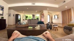 Hot Blonde Teen Kenzie Reeves Gives Stepdad A Footjob To Keep Her Secret