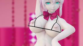 megurine luka hentai vocaloid nude dance rabbit hole song mmd 3d clear blue eyes