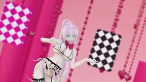 megurine luka hentai vocaloid nude dance rabbit hole song mmd 3d clear blue eyes