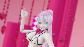 megurine luka hentai vocaloid nude dance rabbit hole song mmd 3d clear blue eyes