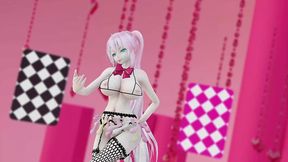 megurine luka hentai vocaloid nude dance rabbit hole song mmd 3d clear blue eyes