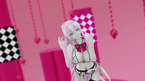 megurine luka hentai vocaloid nude dance rabbit hole song mmd 3d clear blue eyes