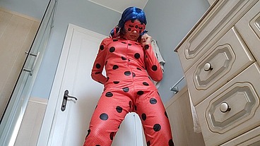 Hot ladybug cosplay amateur Chantal Channel