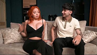 Influencer enjoys a wild hookup with a sexy redhead