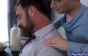 Sweet teen massages stepdaddy and fucked anal hardcore