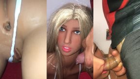 fiquei sozinha ca loira sacada da minha inteada ( sex toy ) ( sex doll )