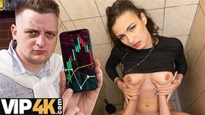 Charlotte Grey In His Stocks Are Fallen While Your Cock Is Rising In My Pussy