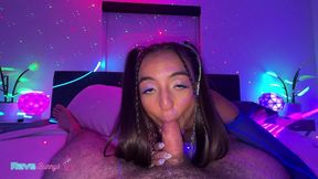 glitter covered sasha tatcha trades the dance floor for neon chaos!