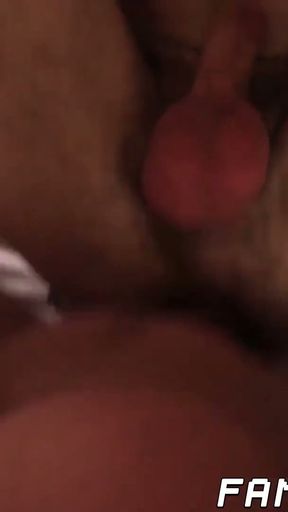 Hung muscle daddy shows dominance over effeminate stepson   Clip 1