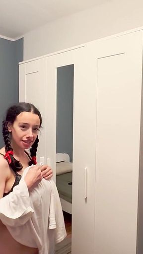 Step Sis Just Wanted Change Clothes, but This Happened