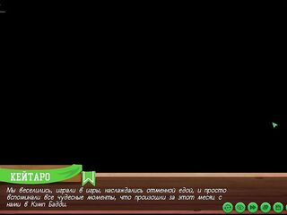 Game: Camp of Allies, path two, movie scene 71 - Relaxing by the campfire (Russian voiceover)