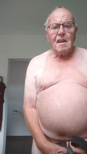 pissing,belting and rough cock playing.mp4