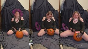 witchy tgirl makes pumpkin her bitch