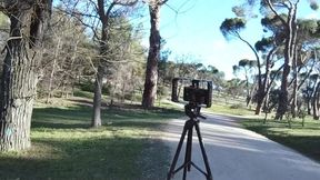 exhibition with leo bulgari and xisco close to train rails - part 2