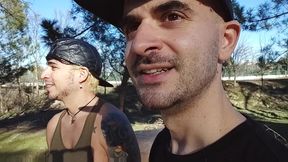 exhibition with leo bulgari and xisco close to train rails - part 2