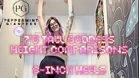 7’3 Giantess in Heels Towers Over EVERYTHING at Home! Height Comparisons + Chores POV