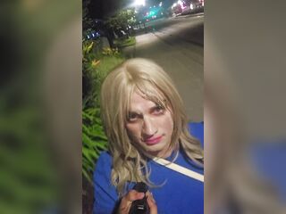 Sissy has to walk home with a giant load of cum of her face, humiliating cumwalk