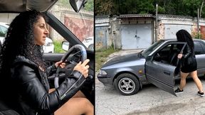 Rita is driving for the first time