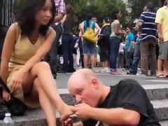 Public Foot Worship In New York City