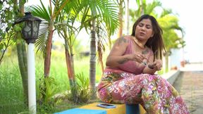 Tina Nandy with Boyfriend