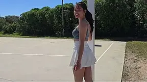 Horny Neighbor on Roller Skates Has Sex With Stranger In Her Car In Public