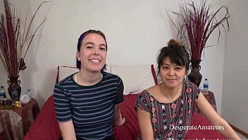 Desperate amateurs try big cock in raw casting session