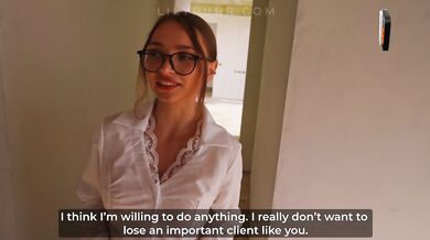 Horny Real Estate Agent Fucks Client in Unfinished Villa to Save the Deal