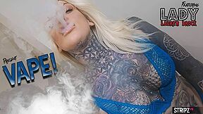Vape! - Tattooed Alt Girl Striptease - Lauren Brock