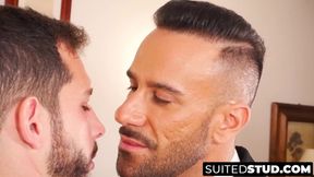 Gustavo Cruz demolishes Ricky Hard's slutty hole raw