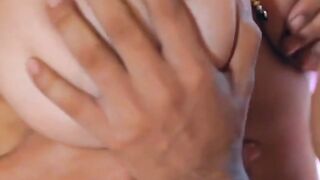 3some FFM - Busty Indian Housewife Sharing Her Husband With Two Babes