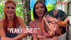 Ersties - Hot Ladies Clemence &amp; Eve Have Risky Public Lesbian Sex