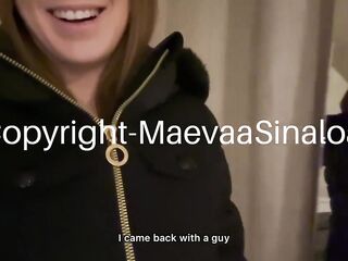 Maevaa Sinaloa - Manhunt in Paris, I bang with AD Laurent in front of my boyfriend - Double facial