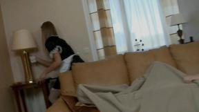 ”Mesmerizing maid in white stockings gets slammed”