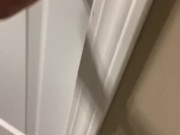 Nutting in my friends bathroom?