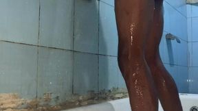 stilesbhalifa1 manscaping and full shaving shower session