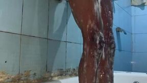 stilesbhalifa1 manscaping and full shaving shower session
