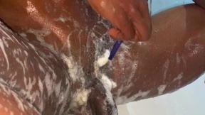 stilesbhalifa1 manscaping and full shaving shower session