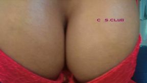 Giantess Tease: Worship with your face between my colossal Cleavage