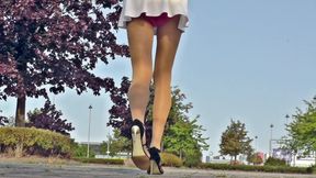 TGIRL wears very short Skirt in Public - Crossdresser