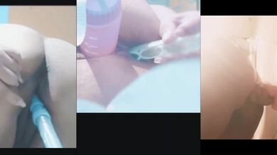 Putita con ganas de que le metan toda, busca diferentes cosas para calmar sus ganas porque no hay un hombre que la ayude