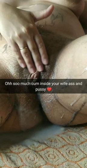 Your wife looks like cumdump after gangbang! - Milky Mari