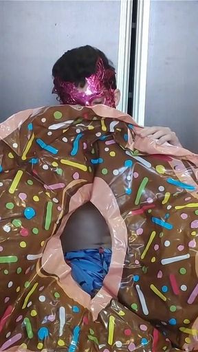 Blowing up My Inflatable Donut Fast!