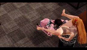 Evangelion Yuri Hentai Parodie - Asuka & Marie Amazing Sex - Manga Anime 3D Asian Japanese Porn